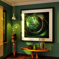 À volta da Abstrato de Arte Verde Mundial