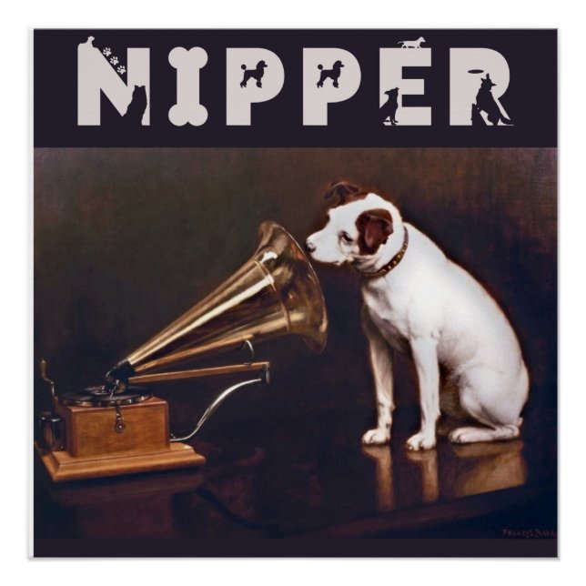 Pôster A Voz do Mestre Nipper O Cão (Frente)