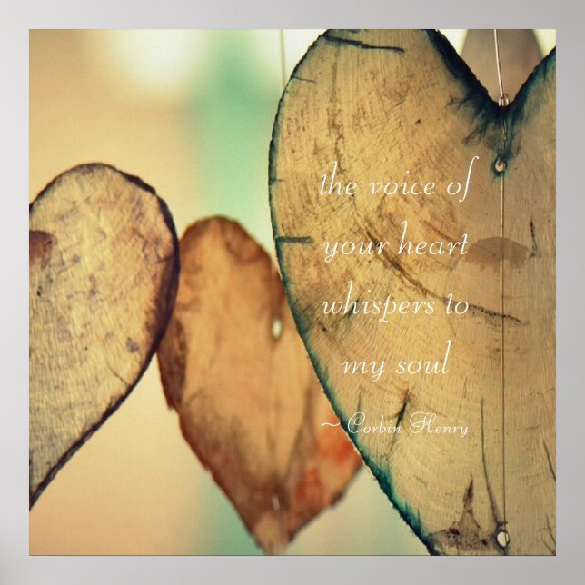 Pôster A voz do seu coração sussurra para minha alma (Frente)