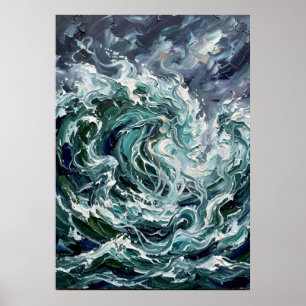Poster A Voz Oceânica da Arte Espiritual de Parede
