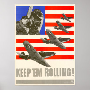 Poster A WWII Mantém-Nos A Rolar!