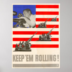 Poster A WWII Mantém-Nos A Rolar!