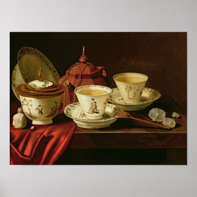 Pôster A Yixing Teapot e Porcelana Chinesa Tete-a-Tete (Frente)