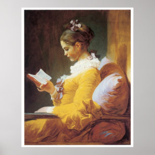 Poster A Young Girl Reading, 1776 Jean-Honore Fragonard