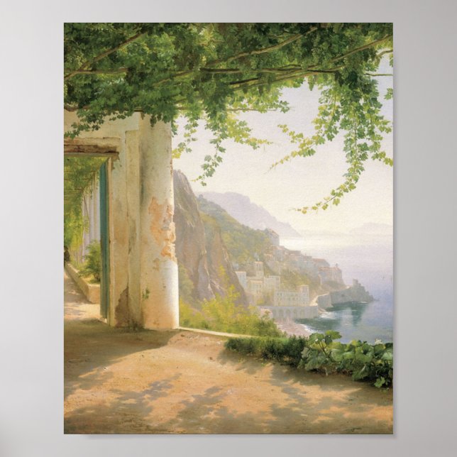 Poster Aagaard Loggia Amalfi Itália Pintura (Frente)