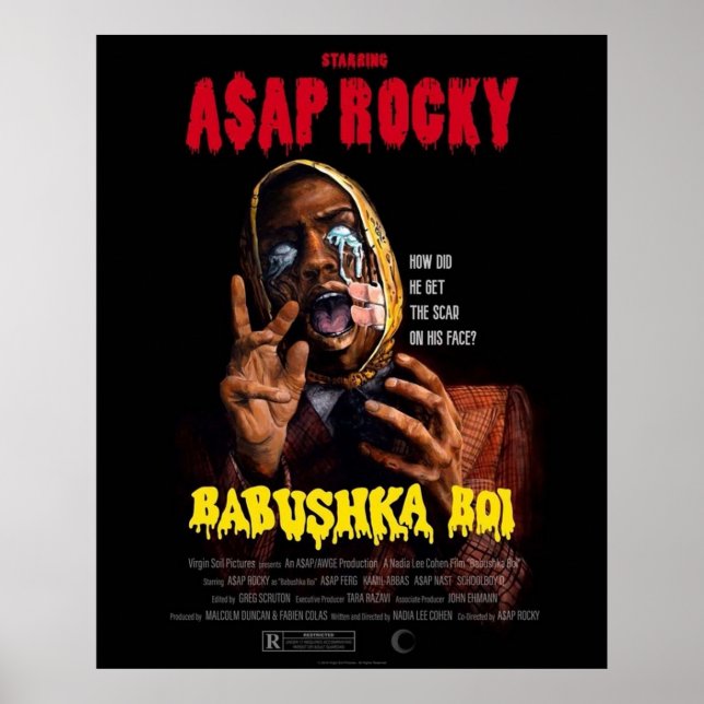 POSTER AAP ROCKY - BABUSHKA BOI (Frente)