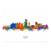 Aarhus Dinamarca Skyline