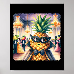 Poster Abacaxi Na Bola De Mascarada