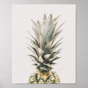 Poster Abacaxi, na tendência, moderno,