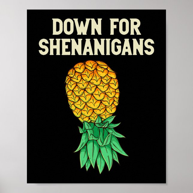 Poster Abacaxi Para Baixo Para Shenanigans Funny S (Frente)