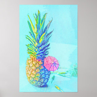 Poster Abacaxi Tropical