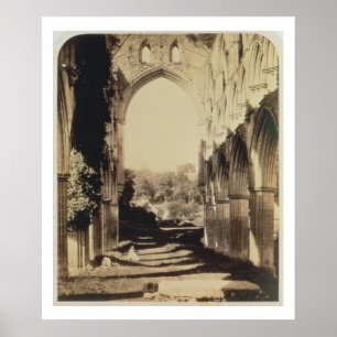Pôster Abadia de Rievaulx, North Yorkshire, 1854 (foto do