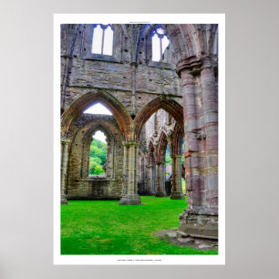 Pôster Abadia de Tintern VIII, mosteiro de Cisterciano Pa