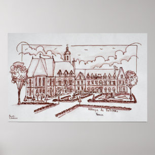 Poster Abadia de Valloires Argoules, França