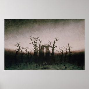 Pôster Abadia na madeira de carvalho, 1810