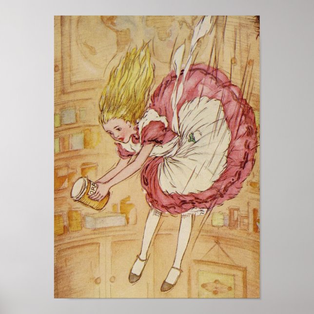 Poster Abaixando o buraco do coelho (Frente)