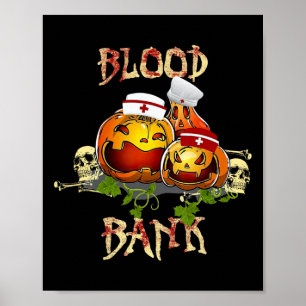 Poster Abaixar Abóbora Sangue Nk Halloween Cientista Medi