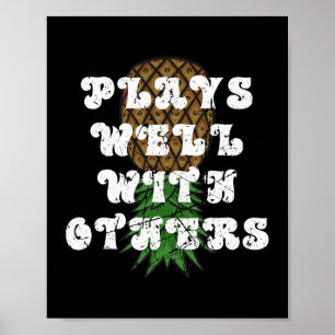 Poster Abaixo Abacaxi Sutil Ohio OH Funny Swinger