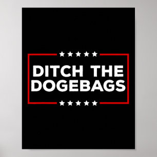 Poster Abandone Os Dogegs Anti Doge Trump
