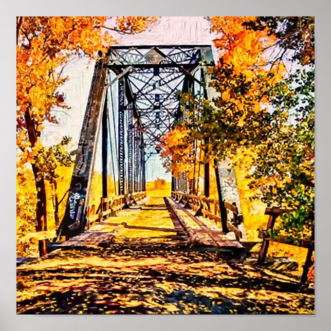 Poster Abandoned RR Tressel Truckee River (Frente)