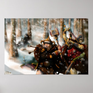 Pôster Abate na neve