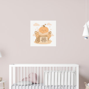 Poster Abatimento fresco da abóbora-abóbora Kawaii Vibes
