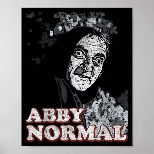 Poster Abby Normal Brain Funny Halloween  (Frente)