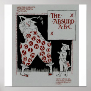 Poster ABC absurdo por Walter crane