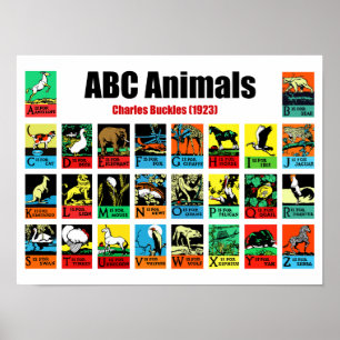 Poster ABC Animals , Charles Buckles (1923)