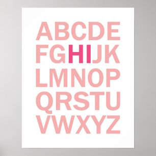 POSTER ABC com HI em cores negrito
