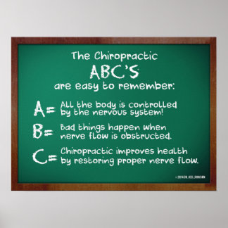Pôster ABC de Chiropractic