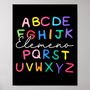 Poster Abc Elemeno Jardim de Infância Menina Menina De Vo