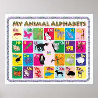 Poster ABC: Meus Alfabetos Animais