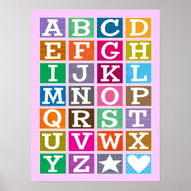 POSTER ABC (rosa) (Frente)