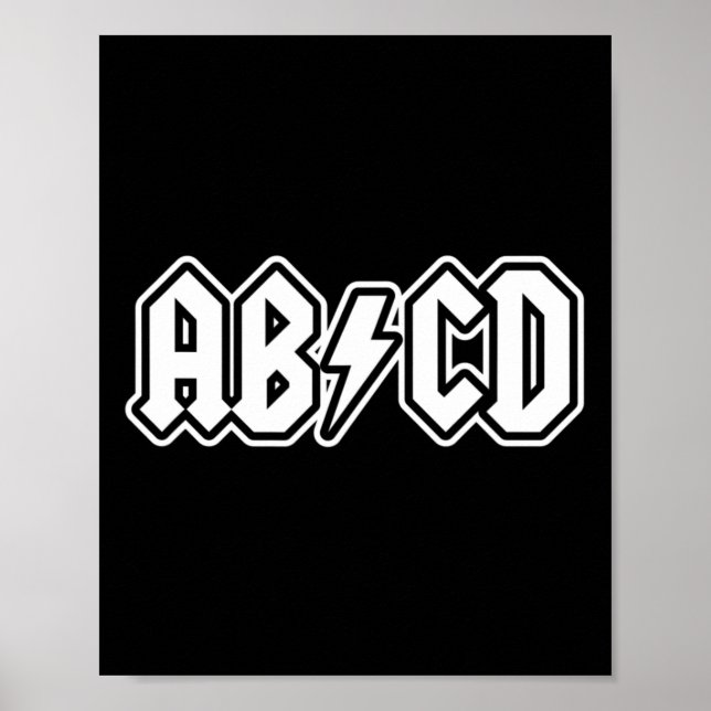Poster Abcd Diversão Volta às Aulas Professor Aluno  (Frente)