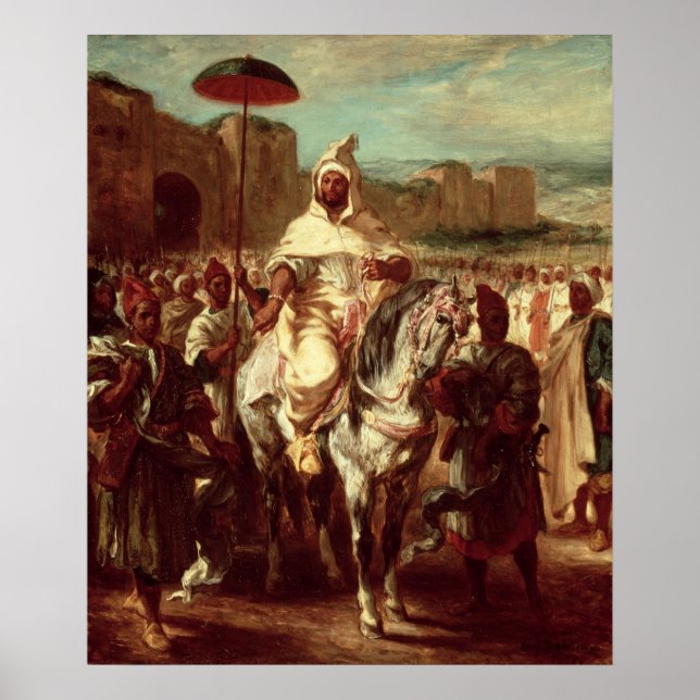 Poster Abd Ar-Rahman Sultan de Marrocos (Frente)