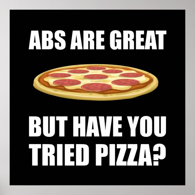Poster Abdominals Pizza (Frente)