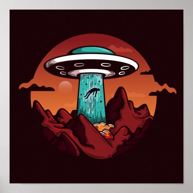 Poster Abdução de alienígenas (Frente)