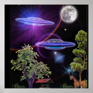 Pôster Abducção do UFO