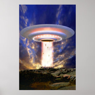 Pôster Abducção maciça do UFO