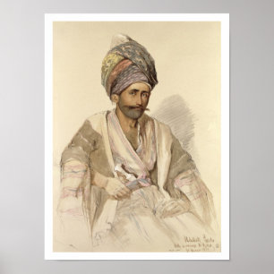 Pôster Abdullah - Curdo de Bitlis, 1852