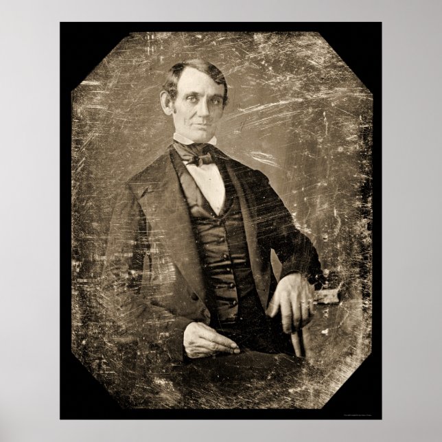 Poster Abe Lincoln Daguerreotype 1846 (Frente)