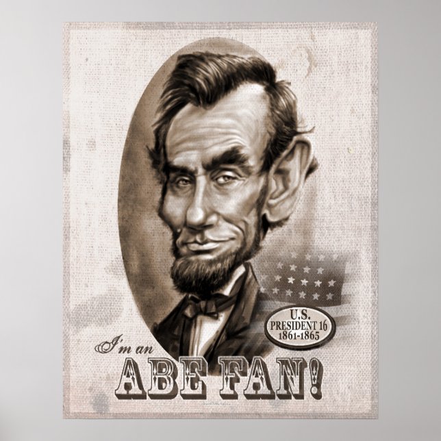 Poster Abe Lincoln Fan (Frente)