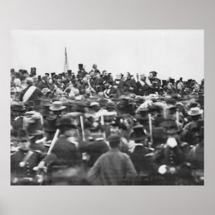 Poster Abe Lincoln Gettysburg Endereço: Fim da Guerra Civ