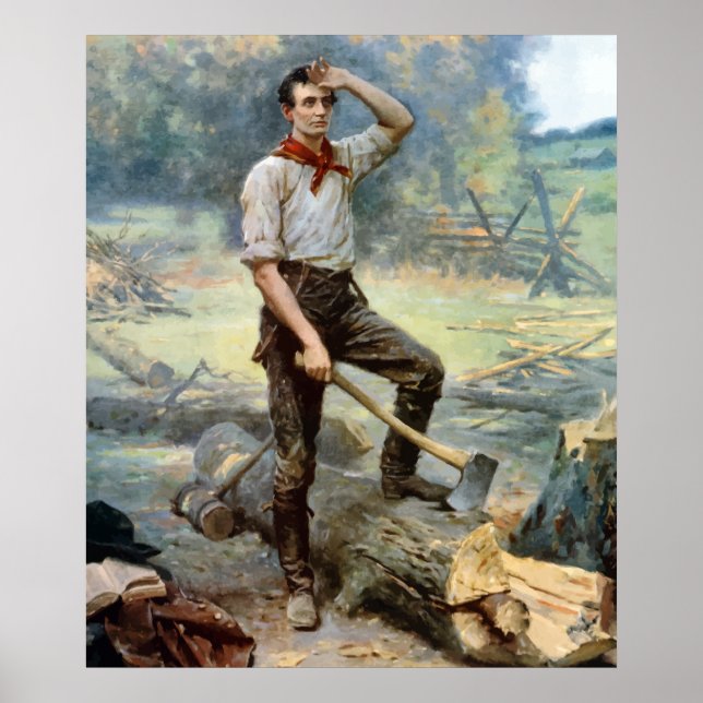 Pôster Abe Lincoln - O Divisor Ferroviário (Frente)