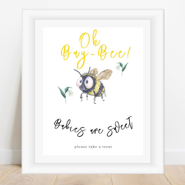 Poster Abeja - Bebês são doces  (Criador carregado)