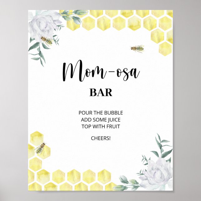 Poster Abelha \ Barra Mom-osa (Frente)