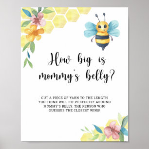 Poster abelha Bumble quão grande é a barriga da mamãe jog