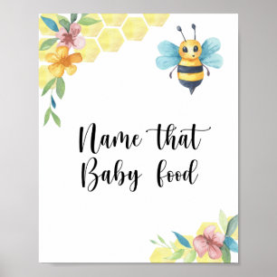 Poster Abelha - nome daquele alimento para bebês