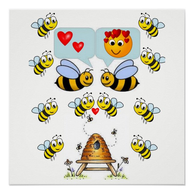 Pôster abelha poster (Frente)